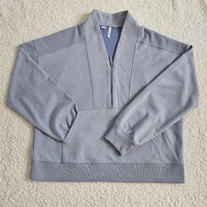 Travis Matthew Jacket Womens Half Zip Light Blue With Pocket Sz M Made In Peru